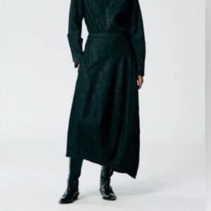 Tibi NWOT stonewashed denim asymmetrical skirt